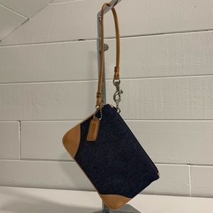 Coach Denim Wristlet